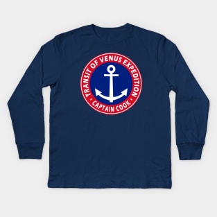 Captain Cook Expedition Kids Long Sleeve T-Shirt